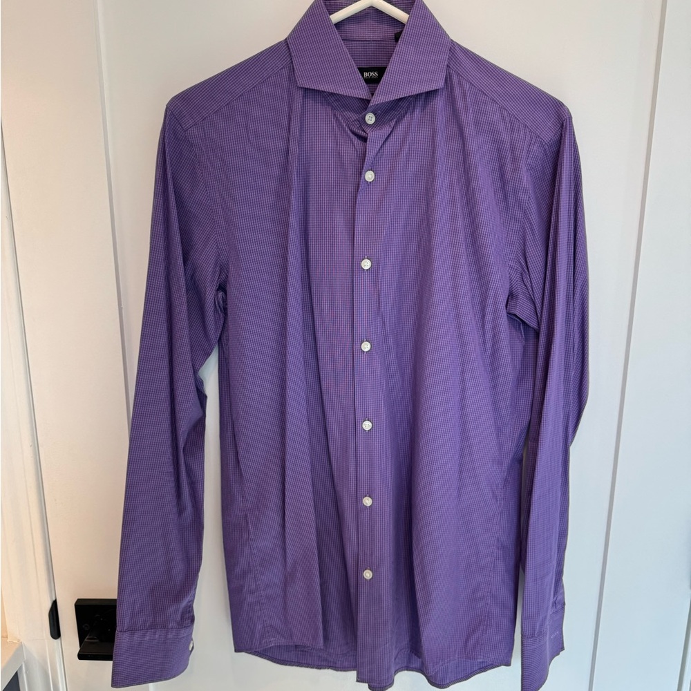 Hugo Boss Blue Dress Shirt